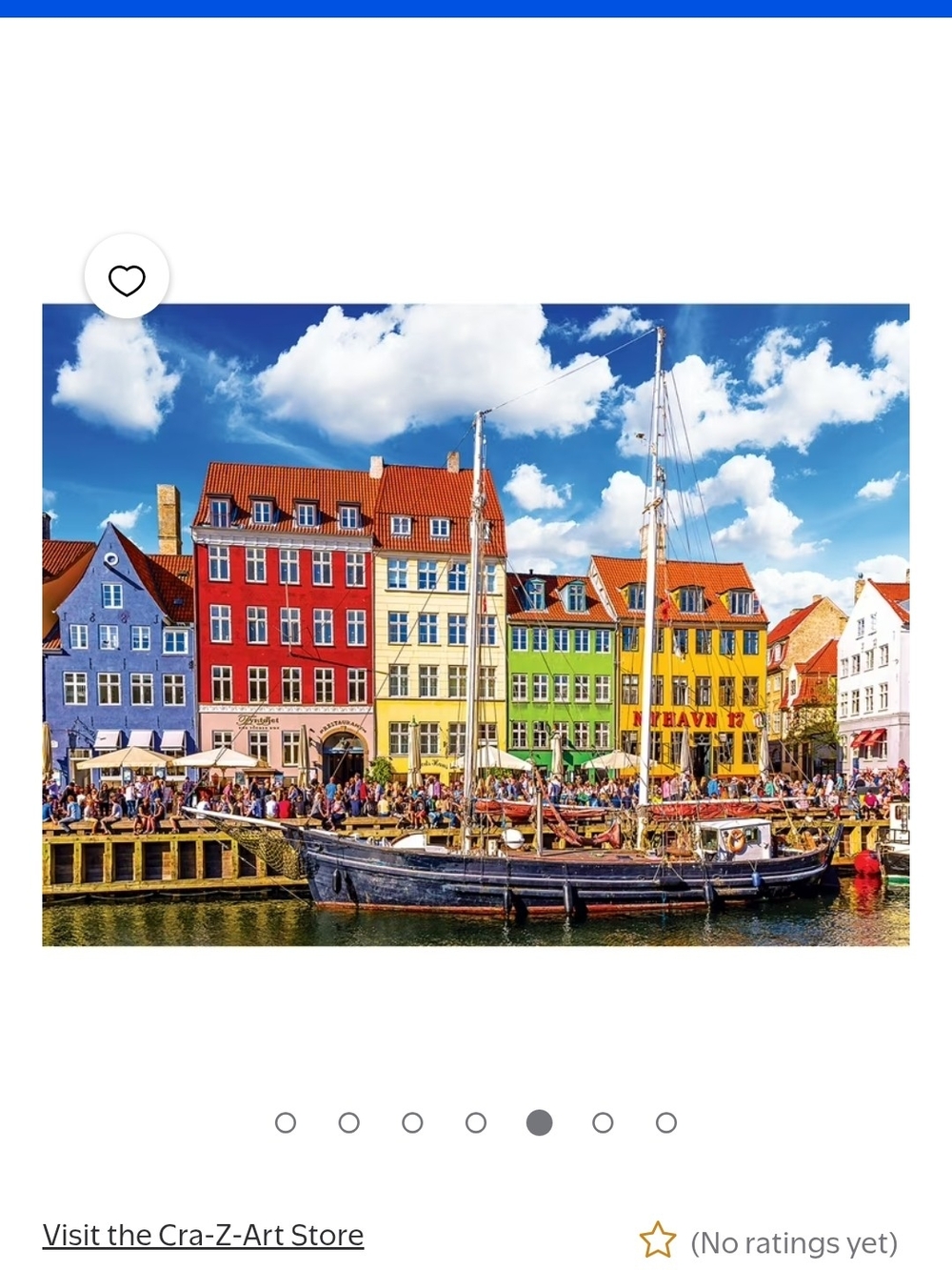 Kodak Colorful Harbor Row Puzzle - Blue, Red, Yellow, Green - Picture 4 of 4
